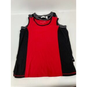 Sport Savvy TANK TOP size MEDIUM 1 Red 1 Blue Lot of 2